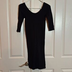 Marciano stretchy three-quarter sleeve knee length dress